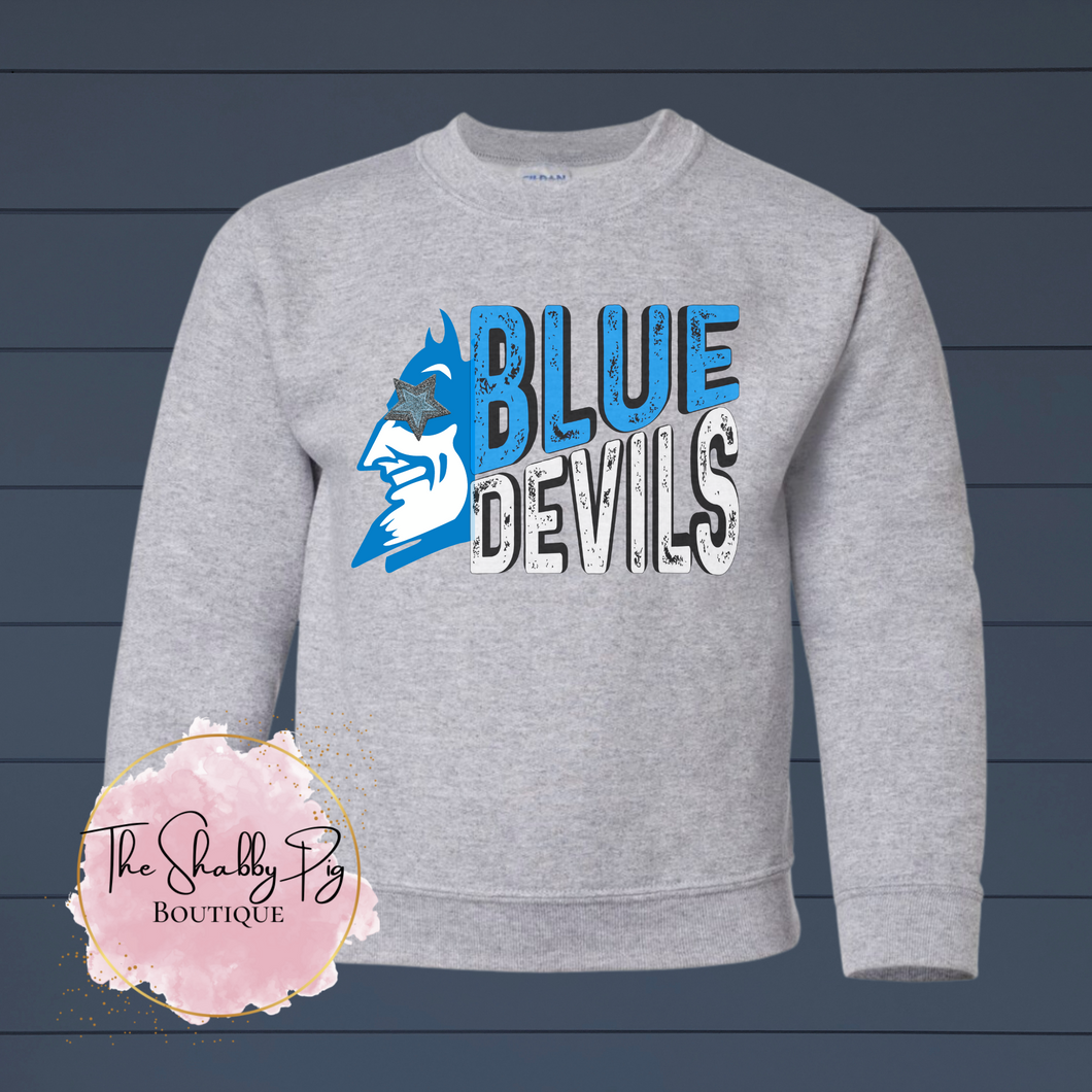 Blue Devils w/ Glitter Star Graphic Tee | RMS Fundraiser