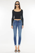 Load image into Gallery viewer, High Rise Fray Hem Super Skinny Jeans
