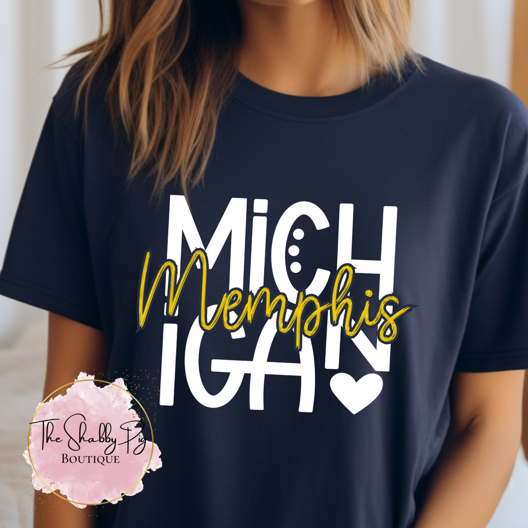 Memphis Michigan Graphic Shirt