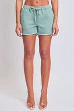 Load image into Gallery viewer, Junior Frayed Hem Pull-on Shorts | Sage Green

