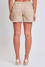 Load image into Gallery viewer, Junior Frayed Hem Pull-on Shorts: Khaki
