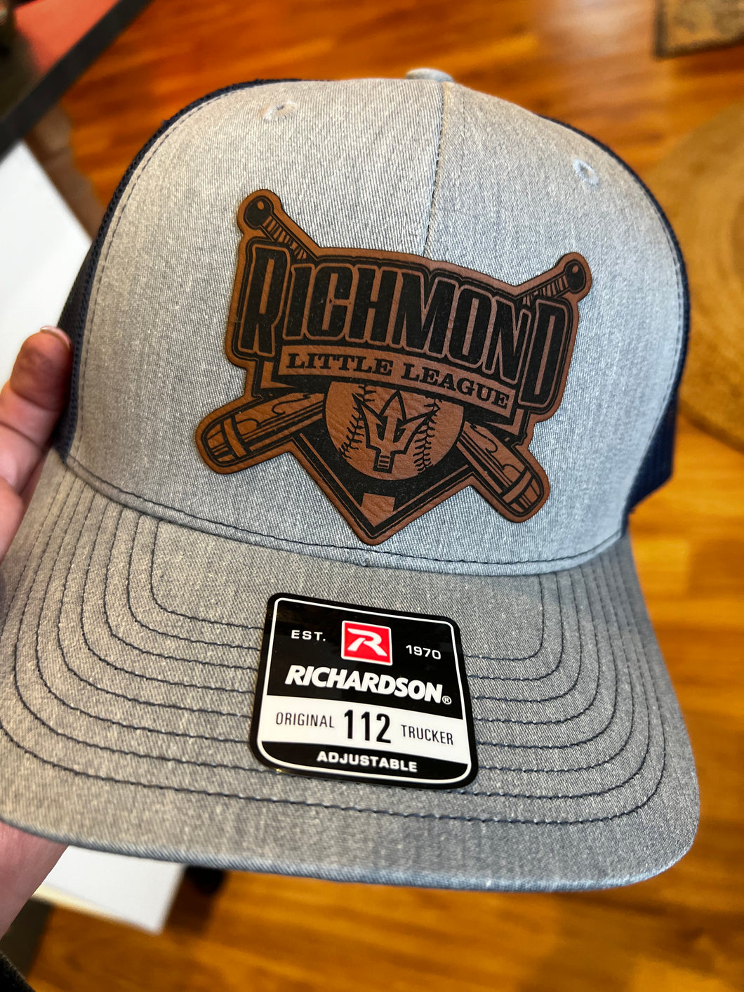 RLL Leather Patch Richardson 112 Trucker Hat