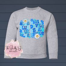 Load image into Gallery viewer, Blue Devils Wavy Floral Graphic Tee | RMS Fundraiser
