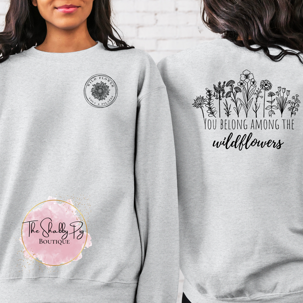 Wild Flower Yoga Crewnecks