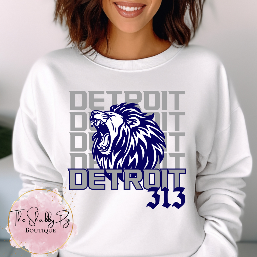Detroit 313 | Stacked Graphic Shirt