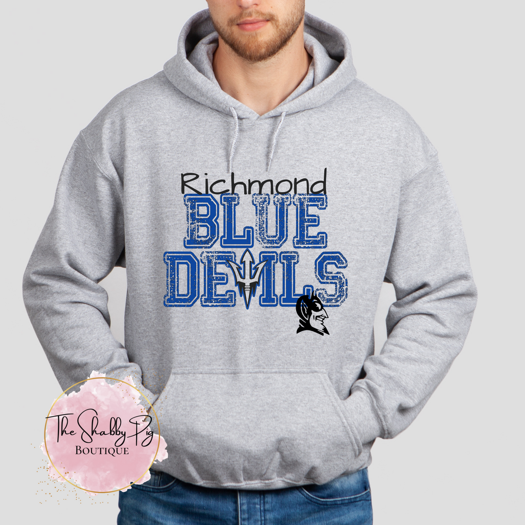 Richmond Blue Devils with Trident & Devil Graphic Shirt