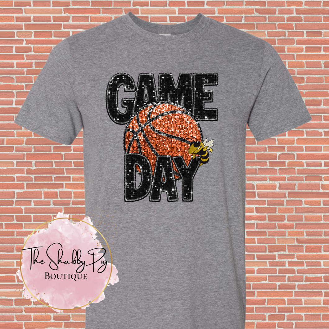 Memphis Basketball Game Day w/ Yellowjacket Logo | Glitter