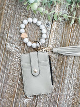 Load image into Gallery viewer, Wendy Wristlet Wallet Keychain &quot;Gray&quot;
