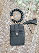 Load image into Gallery viewer, Wendy Wristlet Wallet Keychain &quot;Black&quot;
