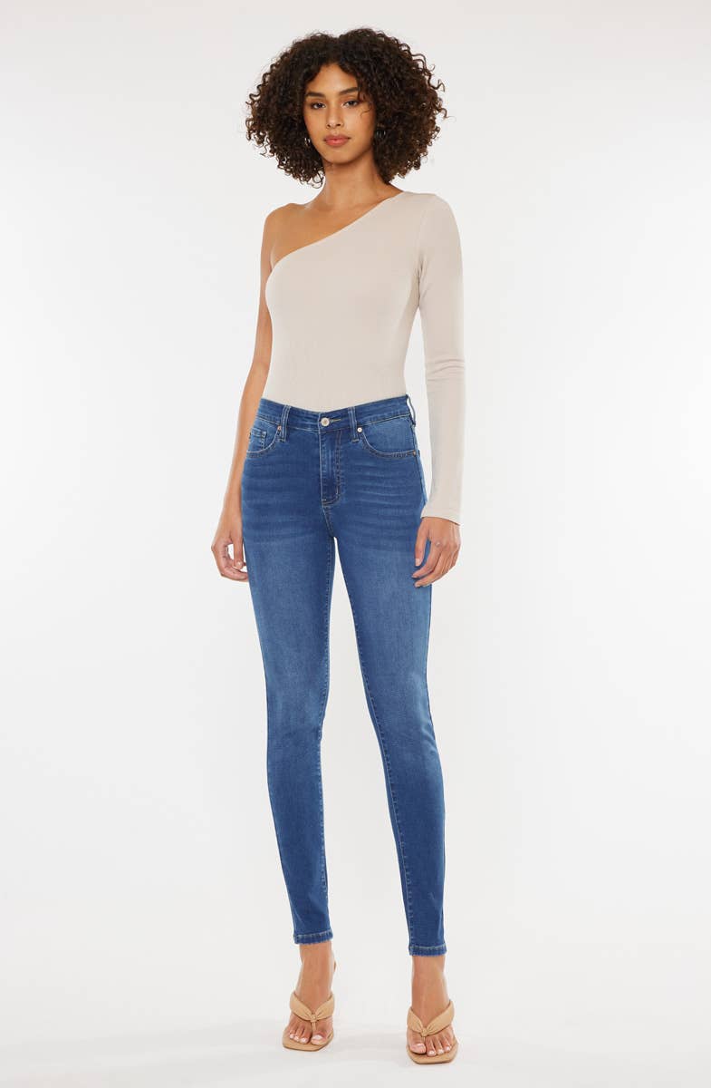 Kan Can High Rise Basic Super Skinny Jeans