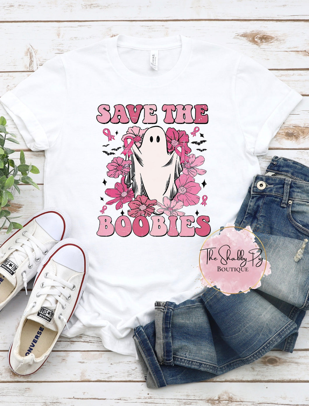 Save the Boobies Shirt | Breast Cancer Awareness | Halloween