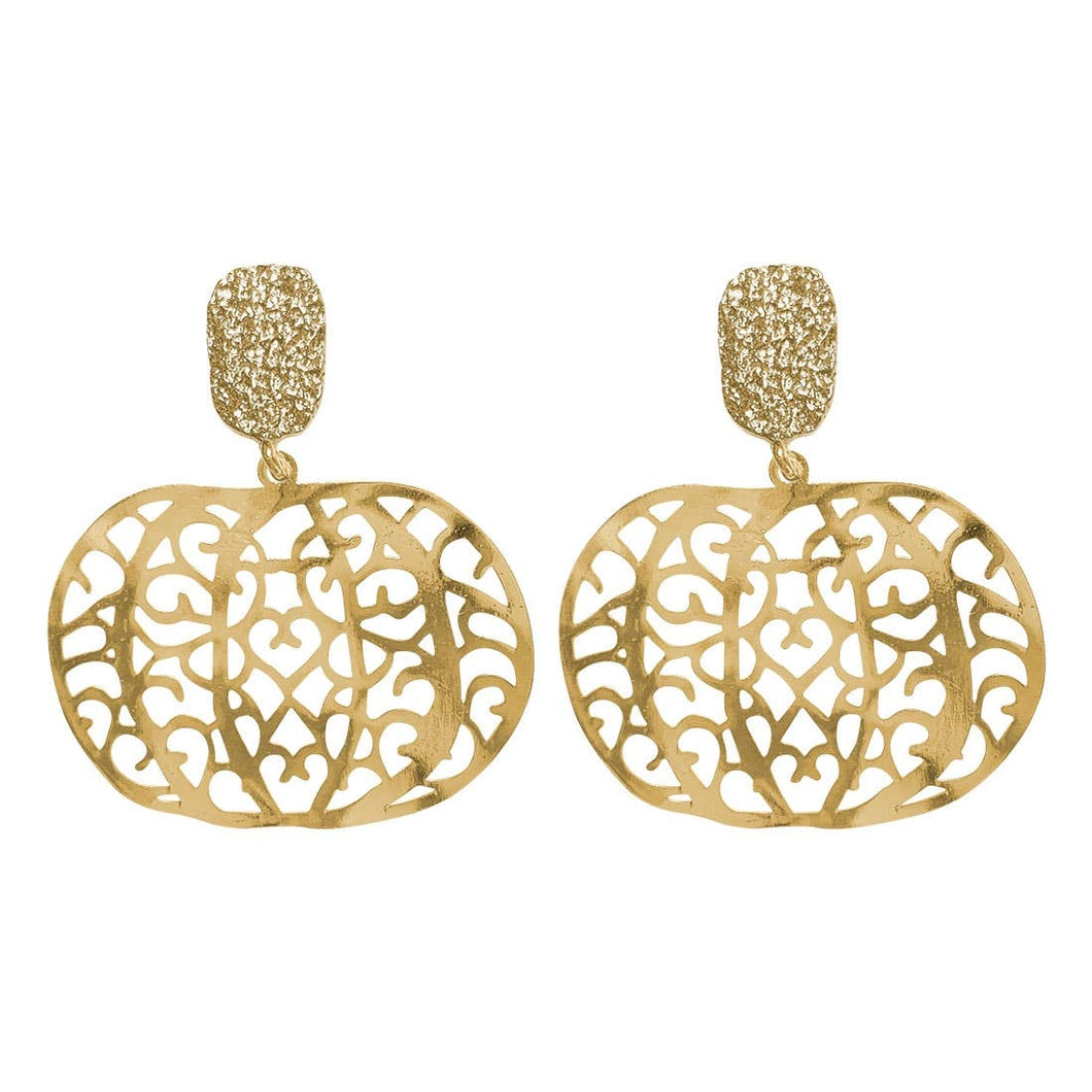 Gold Hello Gourd-ous Earrings
