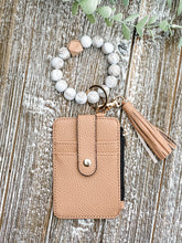 Load image into Gallery viewer, Wendy Wristlet Wallet Keychain &quot;Khaki&quot;
